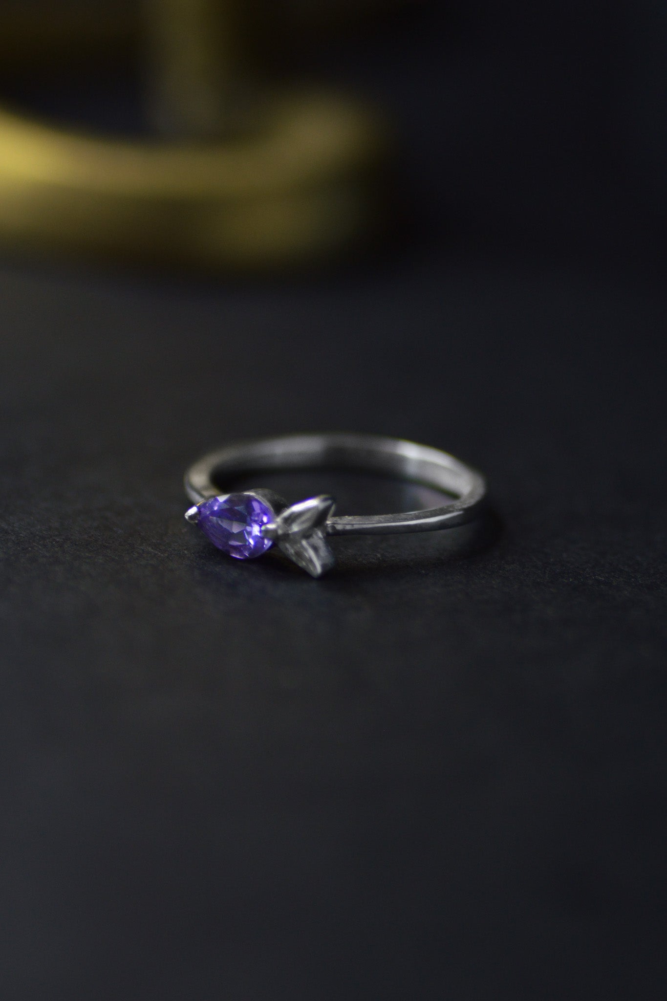 Malu Petite Silver Ring - Amethyst
