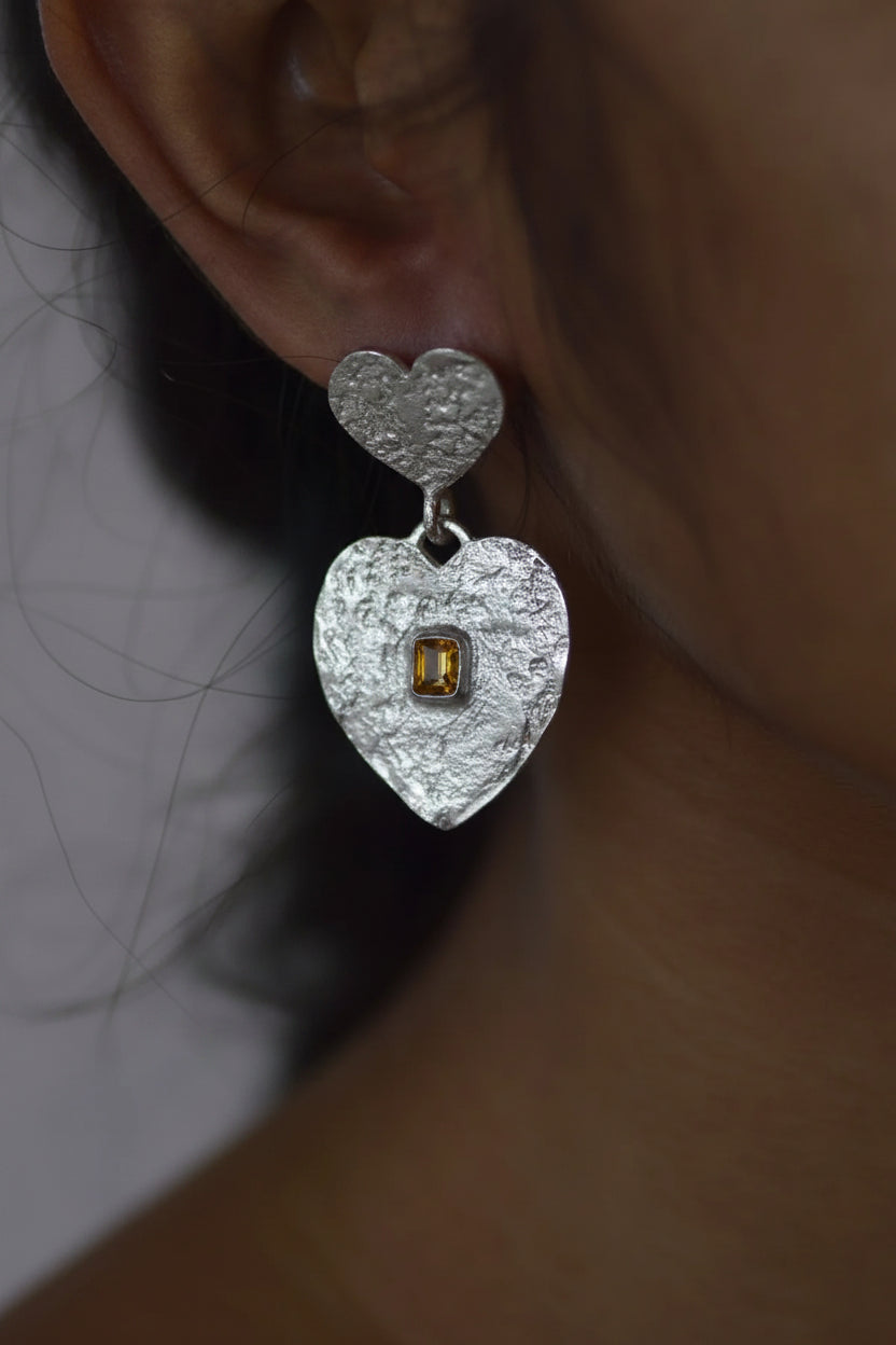 Love In Bloom Silver Earrings | Zircon