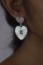 Love In Bloom Silver Earrings | Zircon