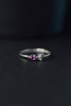Malu Petite Silver Ring - Pink Sapphire