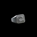 Arvan Wave Silver Signet RIng
