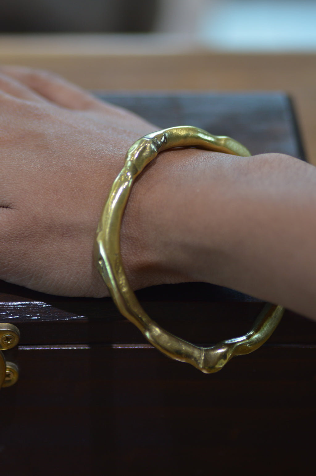Organic Brass Bangle