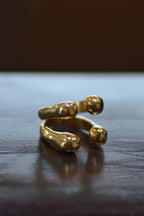 Lava 4 Ring Brass