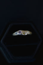 Dancer Amethyst & Sapphire Silver Ring 1493-4