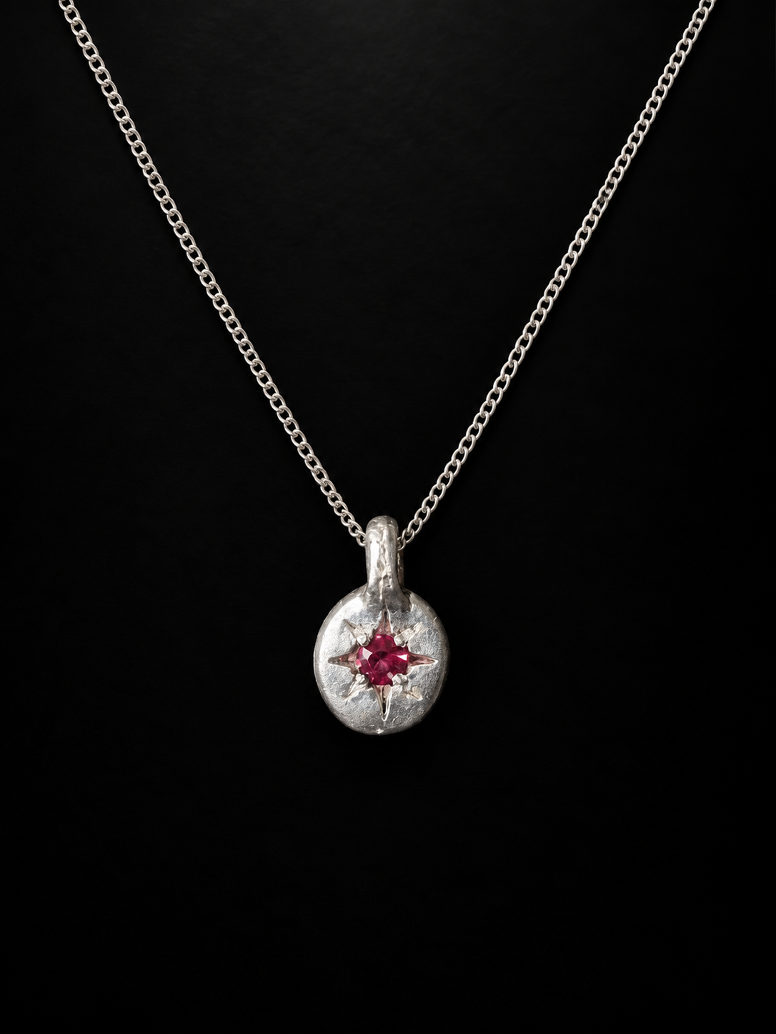 Fay Pendant - Red Ruby - 2290-1