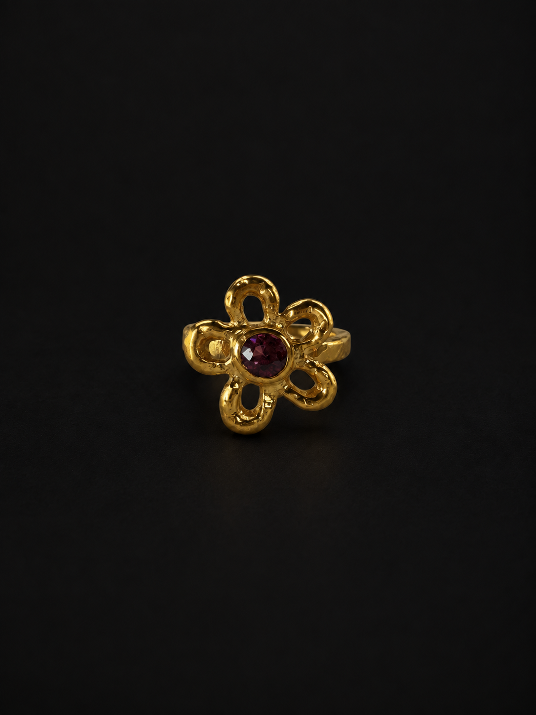 Mala Brass Ring |Garnet | 2241 - 5 |