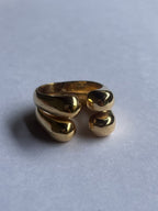 Lava 4 Ring Brass