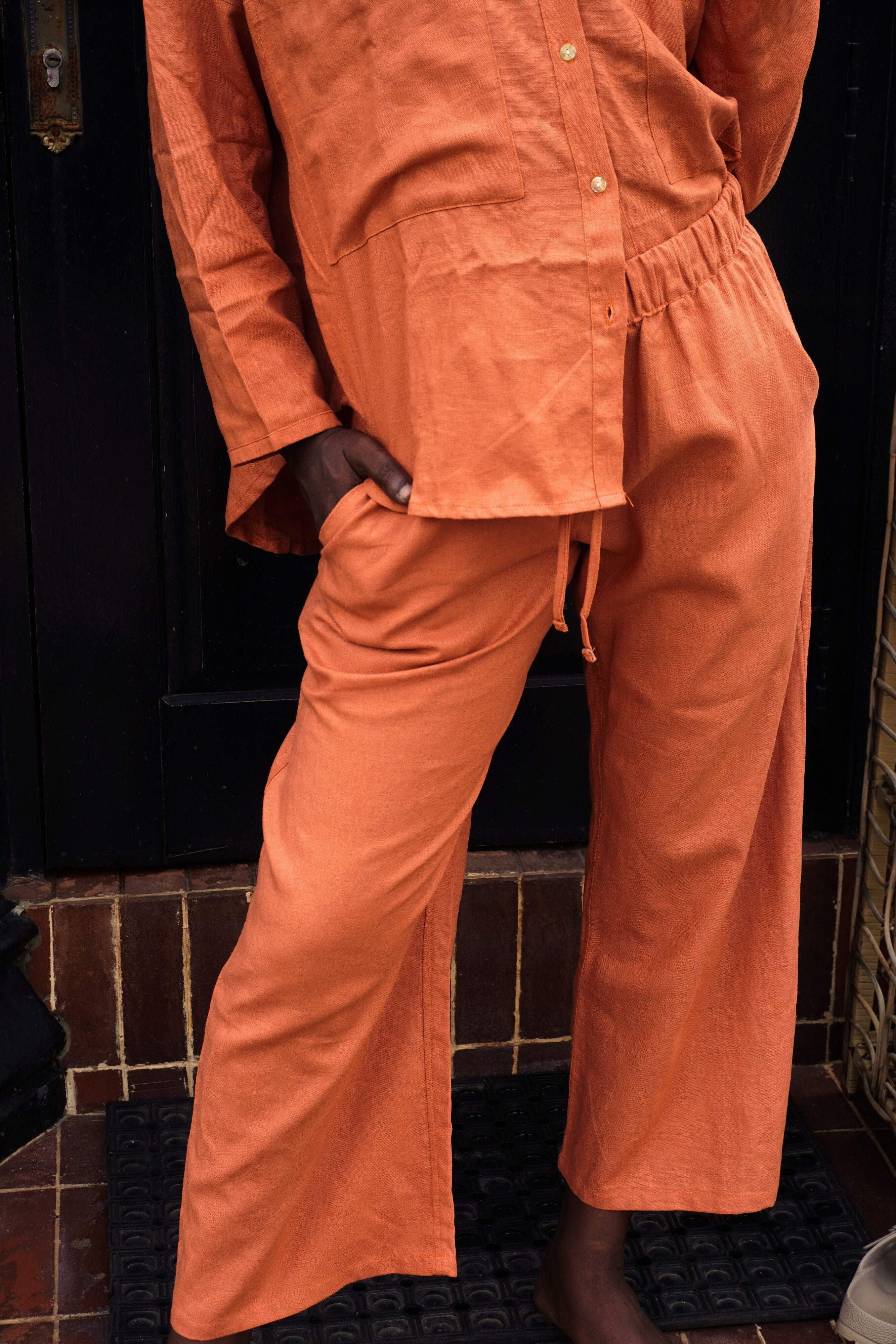 Veralu Flow Trousers | Natural Linen