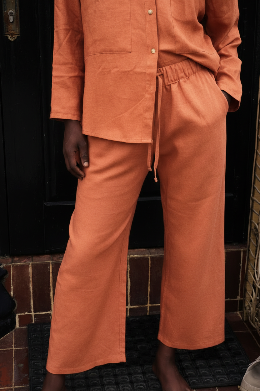 Veralu Flow Trousers | Natural Linen