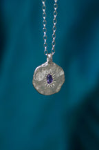 Ira Silver Pendant - Amethyst