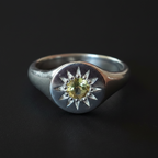 Silver Signet Ring Sri Lanka | Lemon Topaz Jewellery