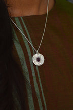 Ira Silver Pendant - Rhodolite Garnet