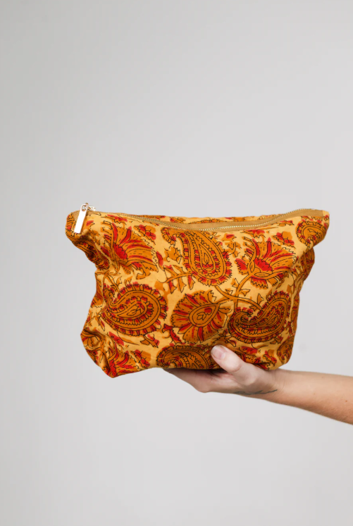 Buffalo Wash Bag | Block Print Cotton
