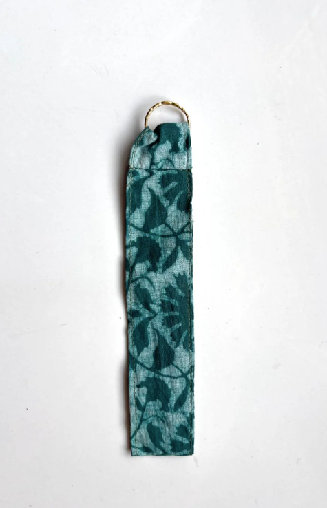 Buffalo Key Chain | Block Print Fabric