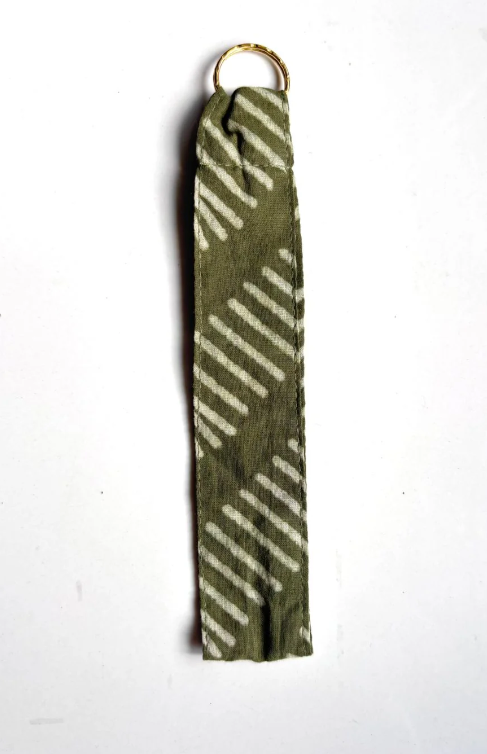 Buffalo Key Chain | Block Print Fabric