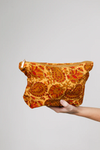 Buffalo Small Wash Bag | Block Print Cotton