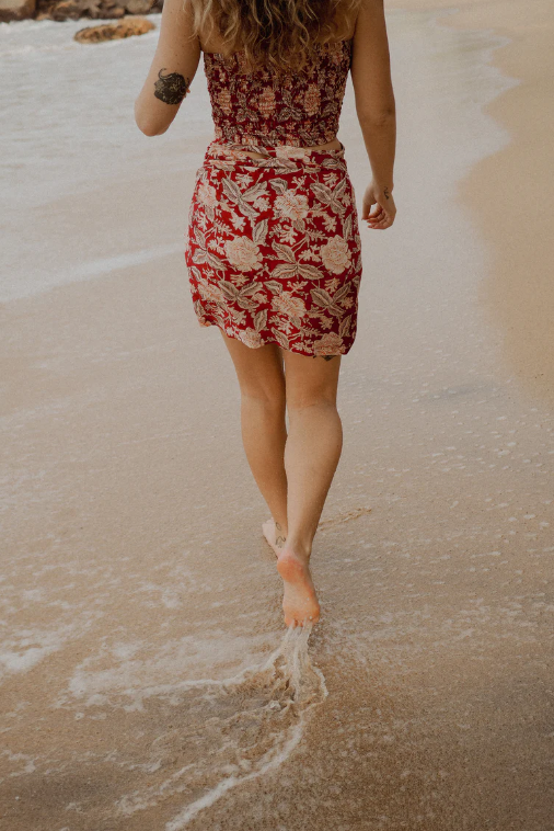 Buffalo Wrap Skirt | Block Print Cotton