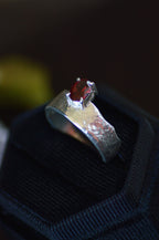 Solo Silver Ring - Garnet 1517-4