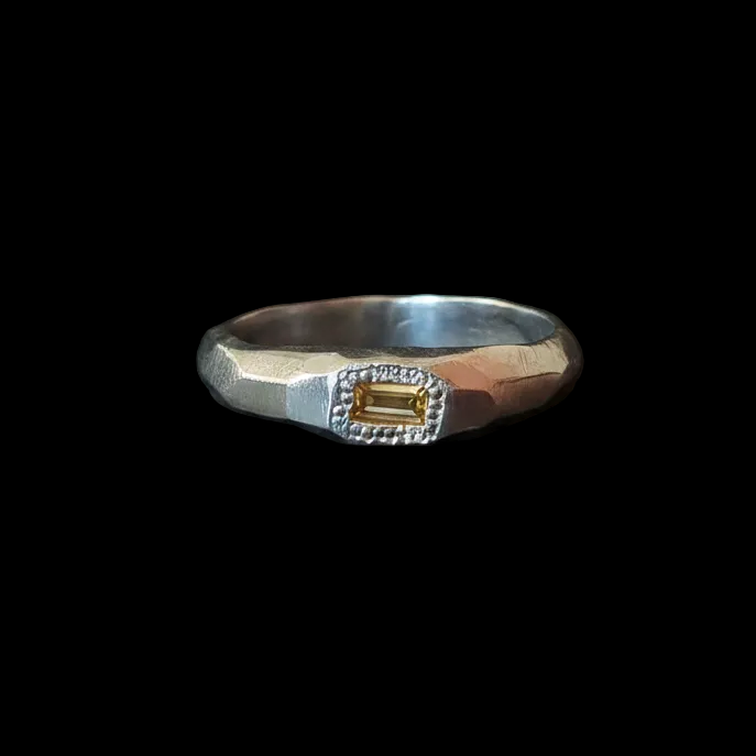 Cleo Silver Ring | Yellow Sapphire 2221