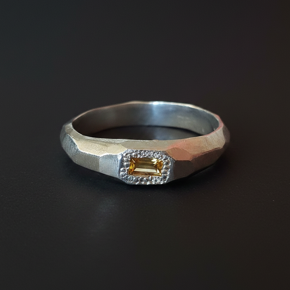 Cleo Silver Ring | Yellow Sapphire 2221