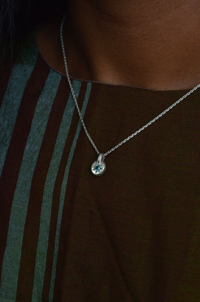 Fay Blue Topaz Pendant Silver