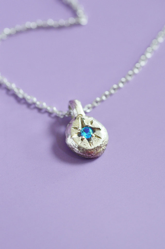 Fay Blue Topaz Pendant Silver