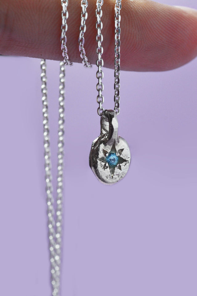 Fay Blue Topaz Pendant Silver