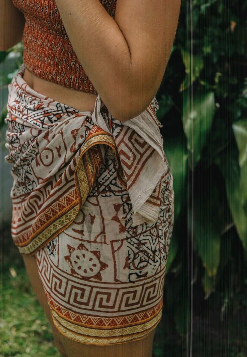 Buffalo Sarong | Block Print Cotton