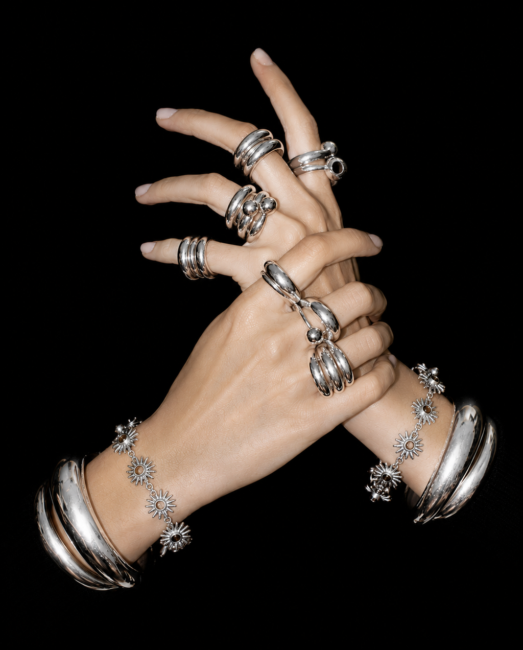 Sunflower Bracelet | Silver