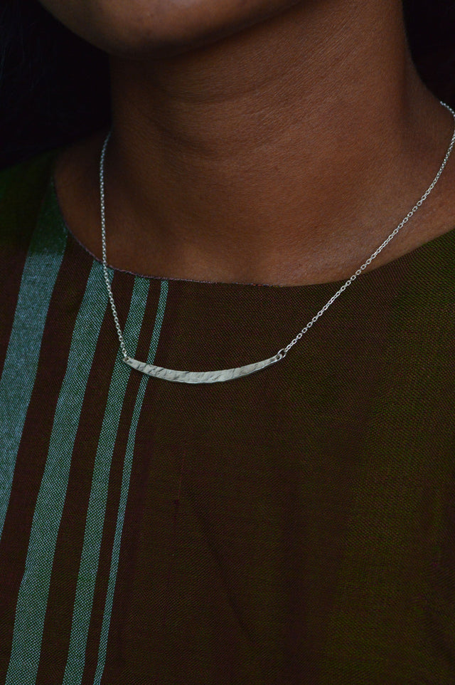 Ada Bar Silver Necklace