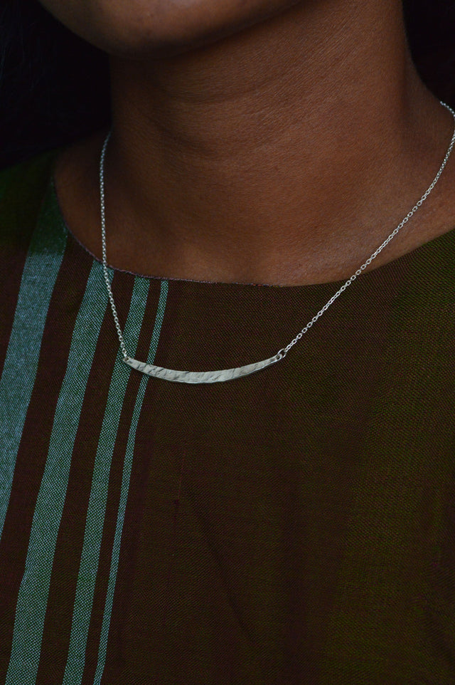 Ada Bar Silver Necklace