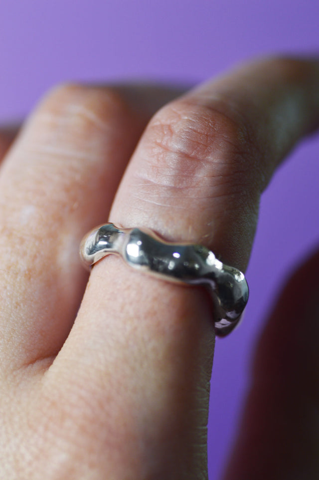 Liquid Silver Ring