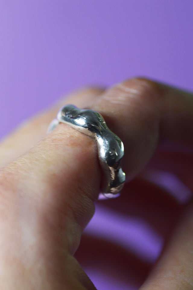 Liquid Silver Ring